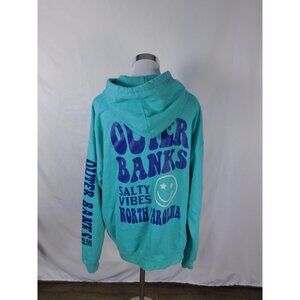 Sunsations Hoodie XL Blue Outer Banks North Carolina Salty Vibes Zip Up